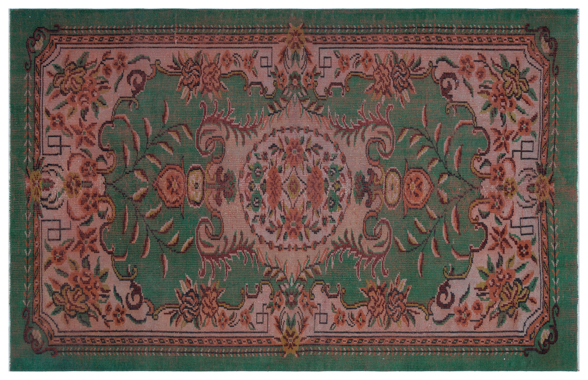 Naturel Over Dyed Vintage Rug 5&#39;7&#39;&#39; x 8&#39;8&#39;&#39; ft 170 x 264 cm