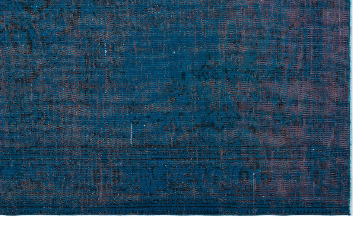 Turquoise  Over Dyed Vintage Rug 6&#39;0&#39;&#39; x 9&#39;10&#39;&#39; ft 183 x 300 cm