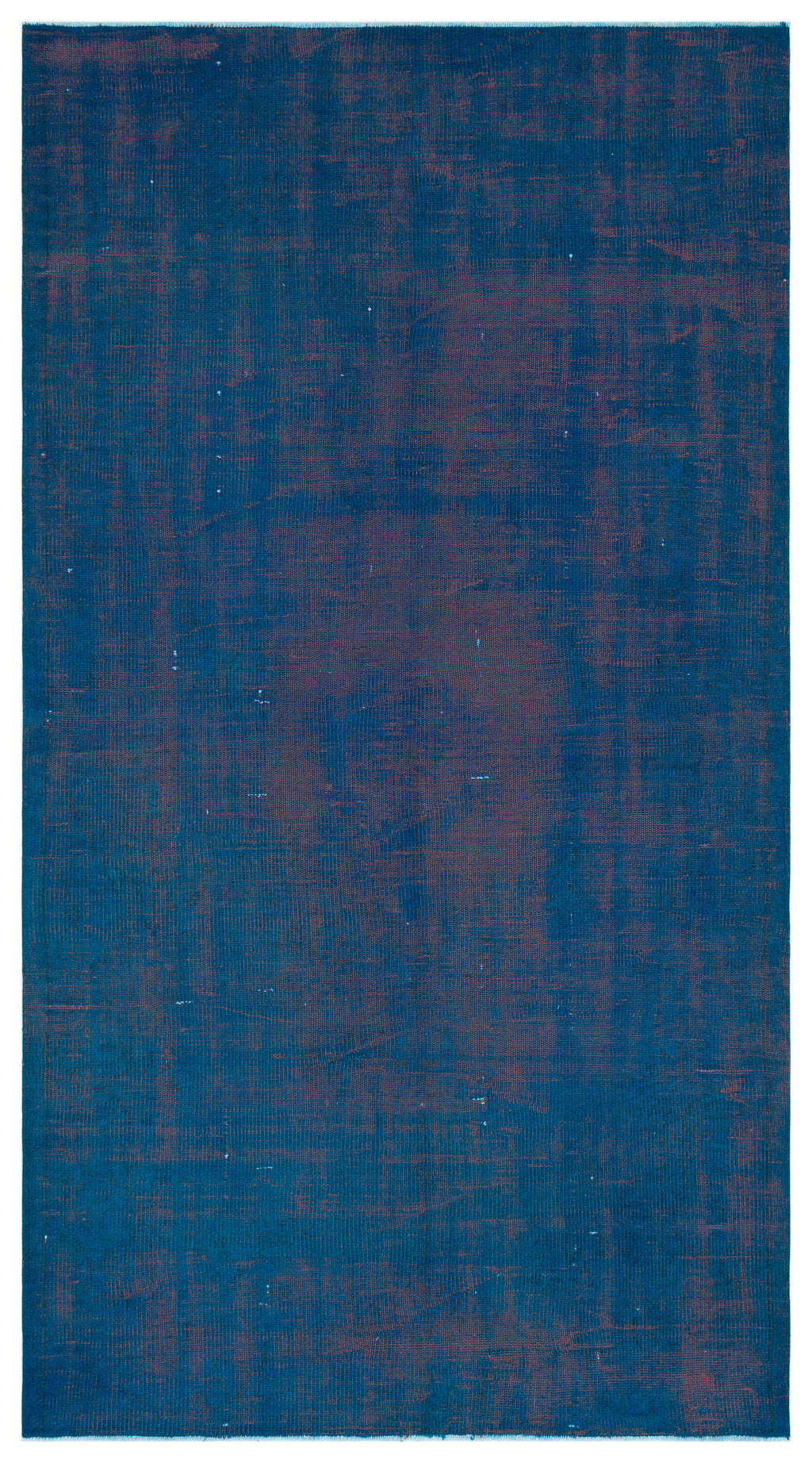 Blue Over Dyed Vintage Rug 4'8'' x 8'5'' ft 143 x 257 cm
