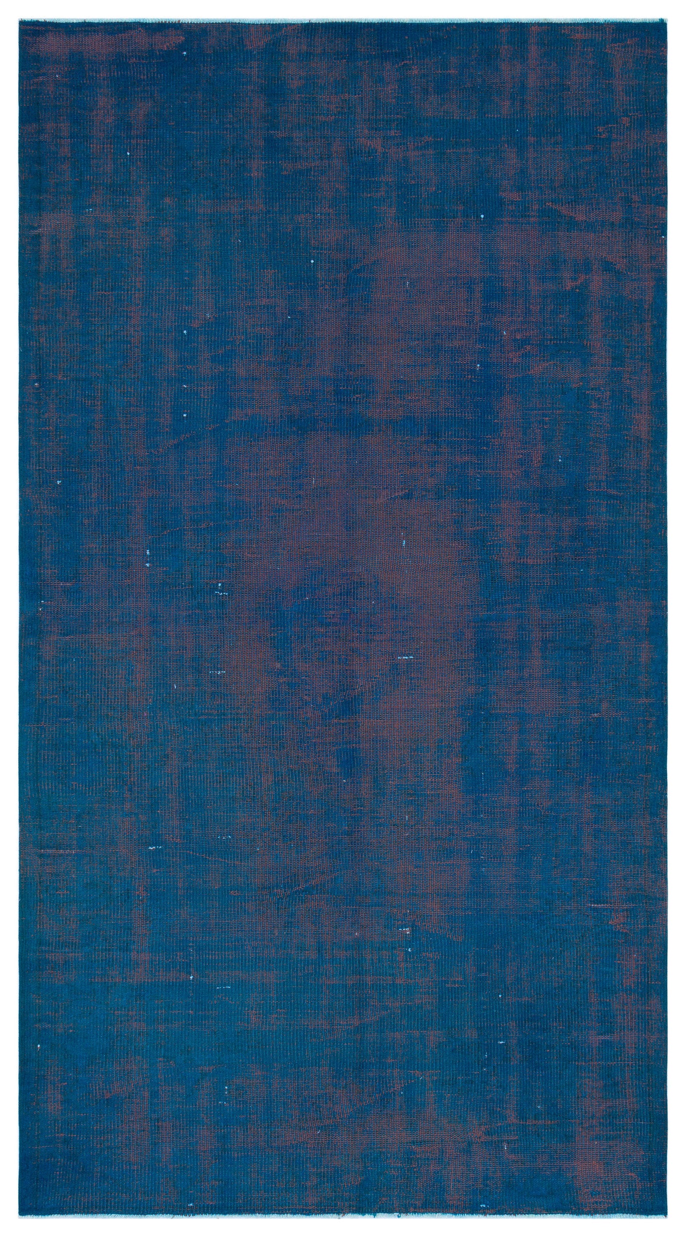Blue Over Dyed Vintage Rug 4'8'' x 8'5'' ft 143 x 257 cm