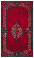 Retro Over Dyed Vintage Rug 5'10'' x 9'8'' ft 177 x 294 cm