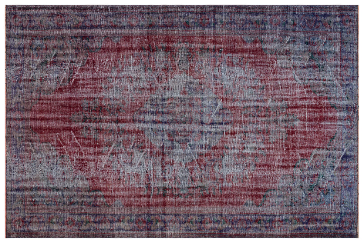 Naturel Over Dyed Vintage Rug 6&#39;5&#39;&#39; x 9&#39;5&#39;&#39; ft 195 x 288 cm