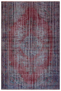 Naturel Over Dyed Vintage Rug 6'5'' x 9'5'' ft 195 x 288 cm