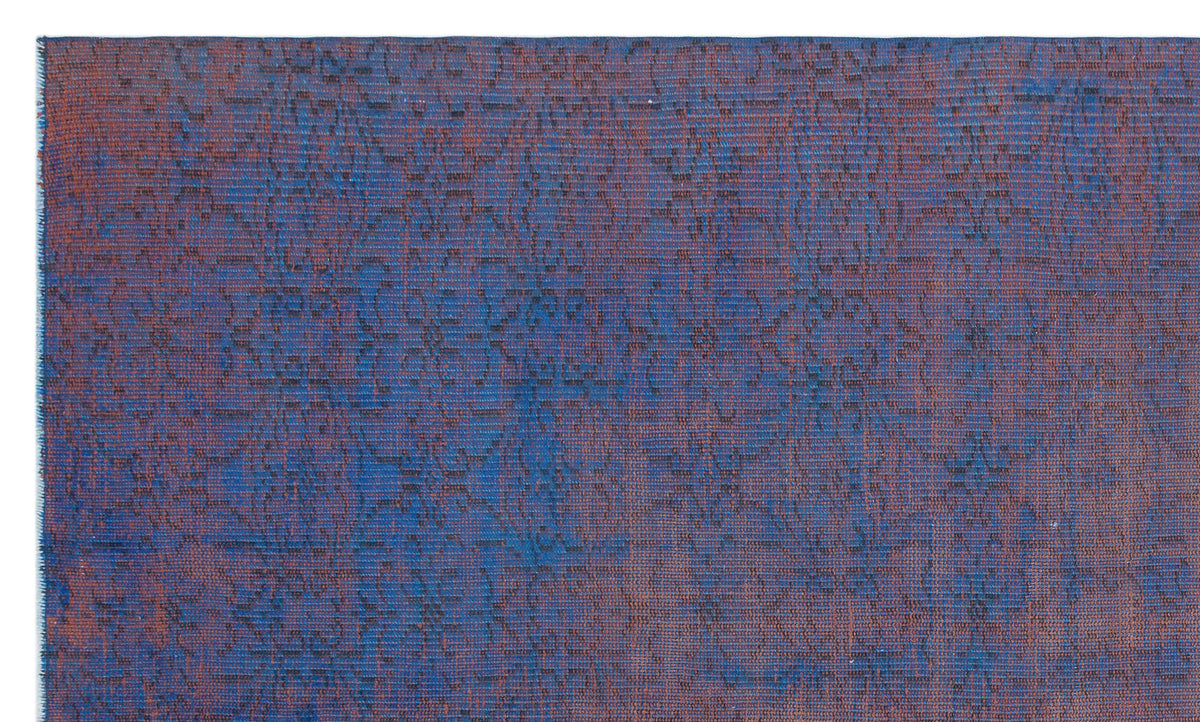 Retro Over Dyed Vintage Rug 4&#39;10&#39;&#39; x 8&#39;4&#39;&#39; ft 147 x 254 cm