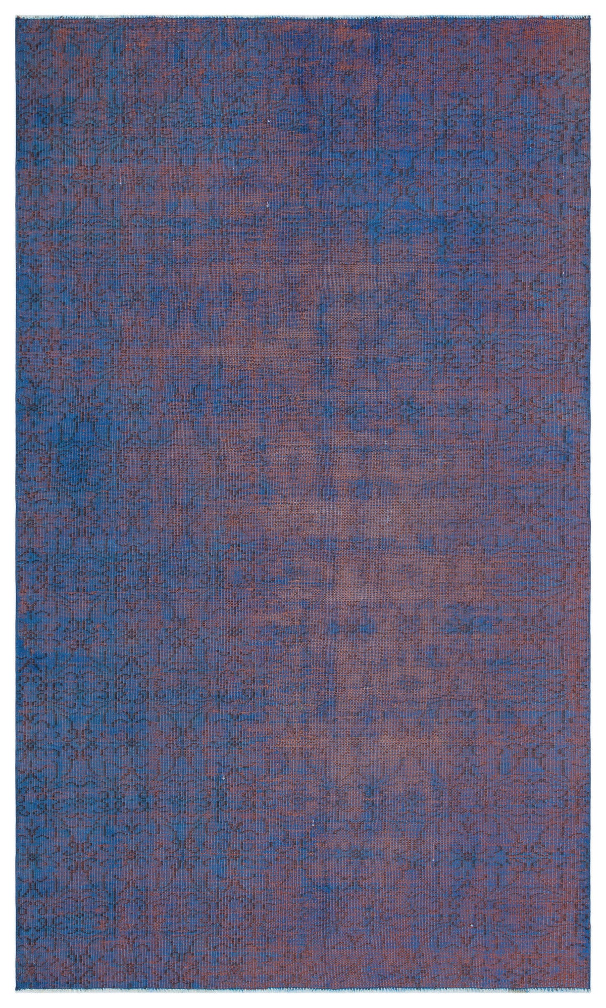 Retro Over Dyed Vintage Rug 4&#39;10&#39;&#39; x 8&#39;4&#39;&#39; ft 147 x 254 cm