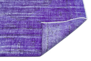 Purple Over Dyed Vintage Rug 5'12'' x 8'5'' ft 182 x 257 cm