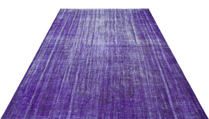 Purple Over Dyed Vintage Rug 5'12'' x 8'5'' ft 182 x 257 cm