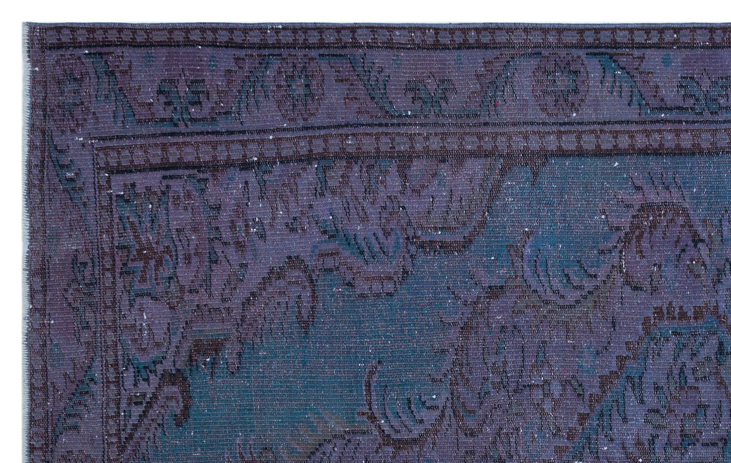 Retro Over Dyed Vintage Rug 5'3'' x 8'6'' ft 160 x 260 cm
