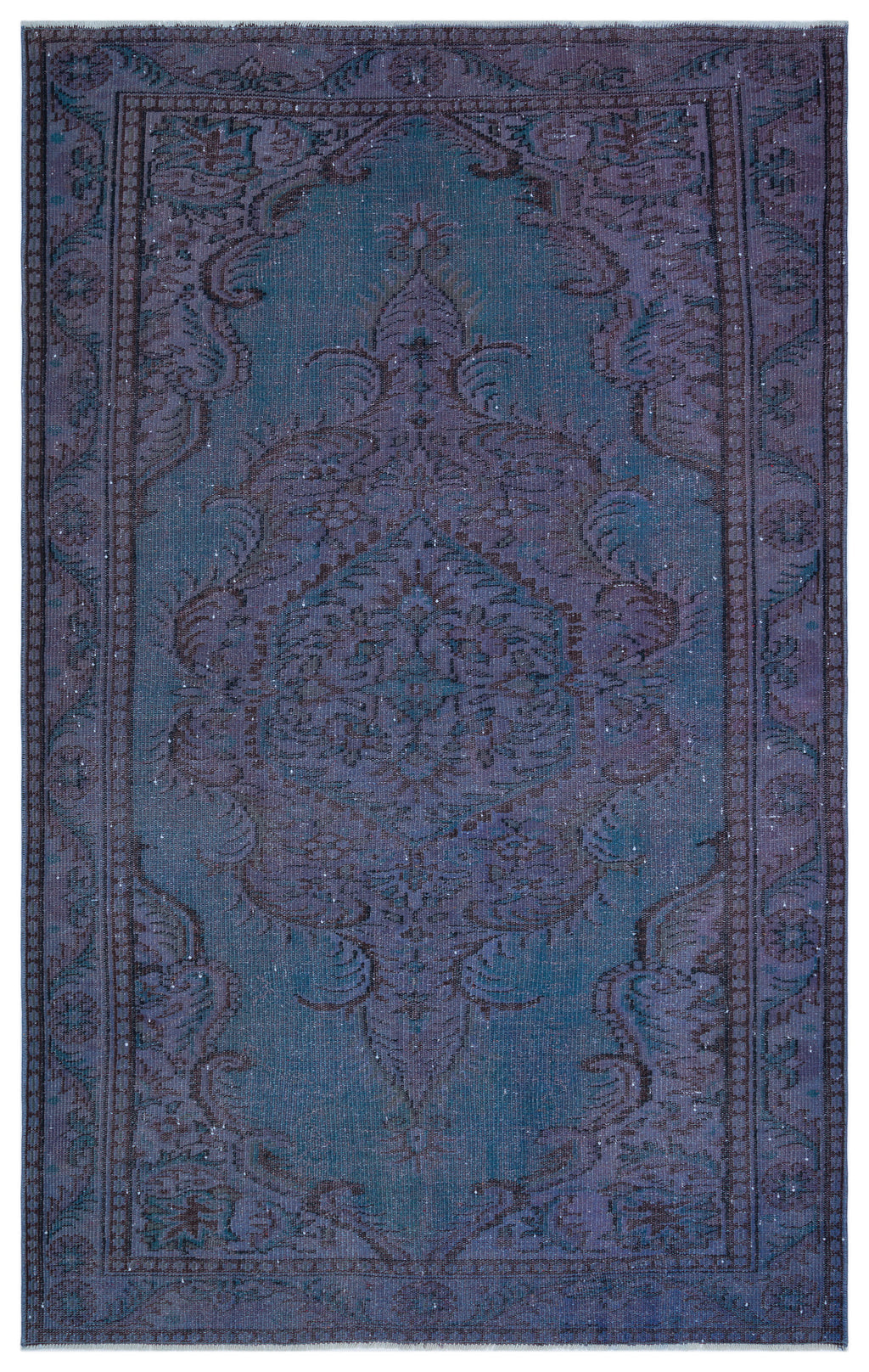 Retro Over Dyed Vintage Rug 5'3'' x 8'6'' ft 160 x 260 cm