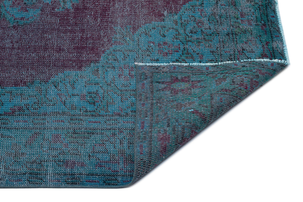 Retro Over Dyed Vintage Rug 5&#39;6&#39;&#39; x 9&#39;8&#39;&#39; ft 168 x 295 cm