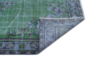 Retro Over Dyed Vintage Rug 4'9'' x 8'3'' ft 146 x 251 cm