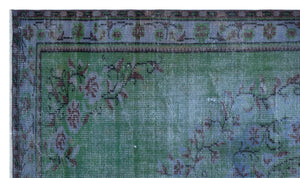 Retro Over Dyed Vintage Rug 4'9'' x 8'3'' ft 146 x 251 cm