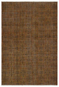 Brown Over Dyed Vintage Rug 5'3'' x 7'10'' ft 160 x 239 cm