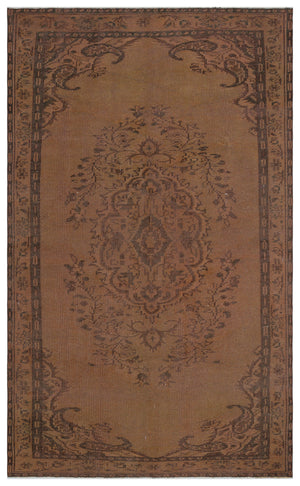 Naturel Over Dyed Vintage Rug 5'2'' x 8'7'' ft 158 x 262 cm