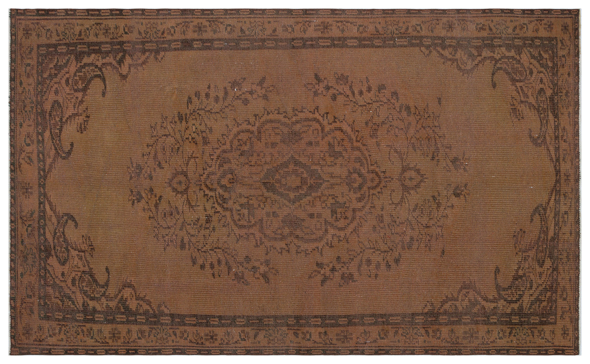 Naturel Over Dyed Vintage Rug 5&#39;2&#39;&#39; x 8&#39;7&#39;&#39; ft 158 x 262 cm