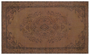 Naturel Over Dyed Vintage Rug 5'2'' x 8'7'' ft 158 x 262 cm