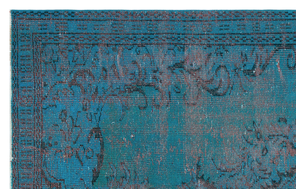 Retro Over Dyed Vintage Rug 5'2'' x 8'2'' ft 158 x 248 cm
