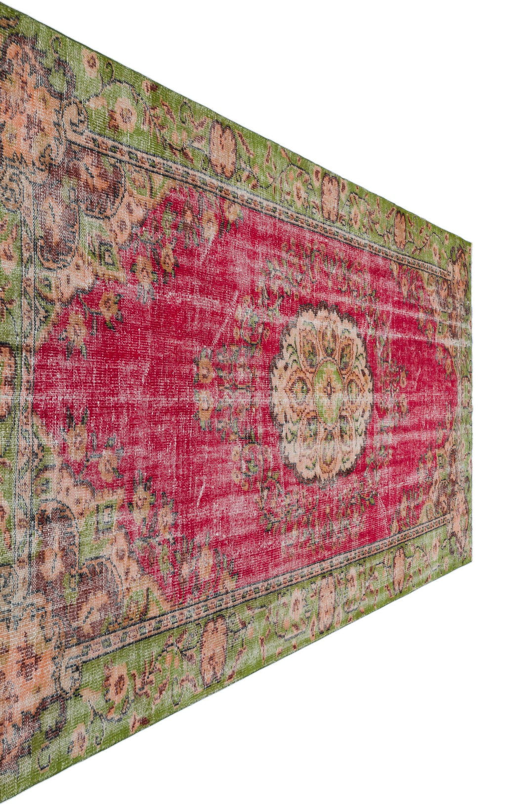 Retro Over Dyed Vintage Rug 5'9'' x 9'6'' ft 175 x 289 cm
