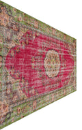 Retro Over Dyed Vintage Rug 5'9'' x 9'6'' ft 175 x 289 cm