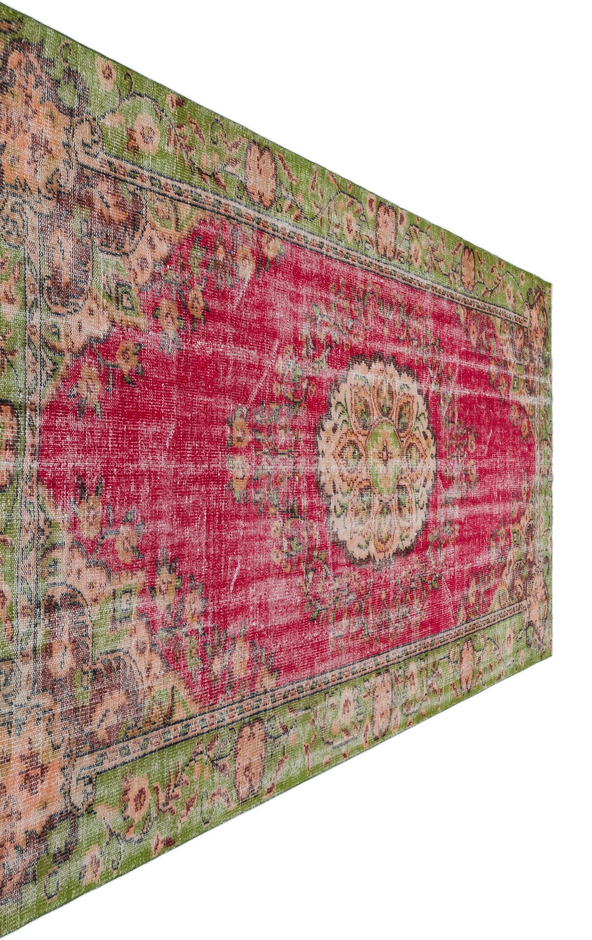 Retro Over Dyed Vintage Rug 5&#39;9&#39;&#39; x 9&#39;6&#39;&#39; ft 175 x 289 cm