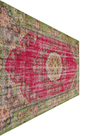 Retro Over Dyed Vintage Rug 5'9'' x 9'6'' ft 175 x 289 cm