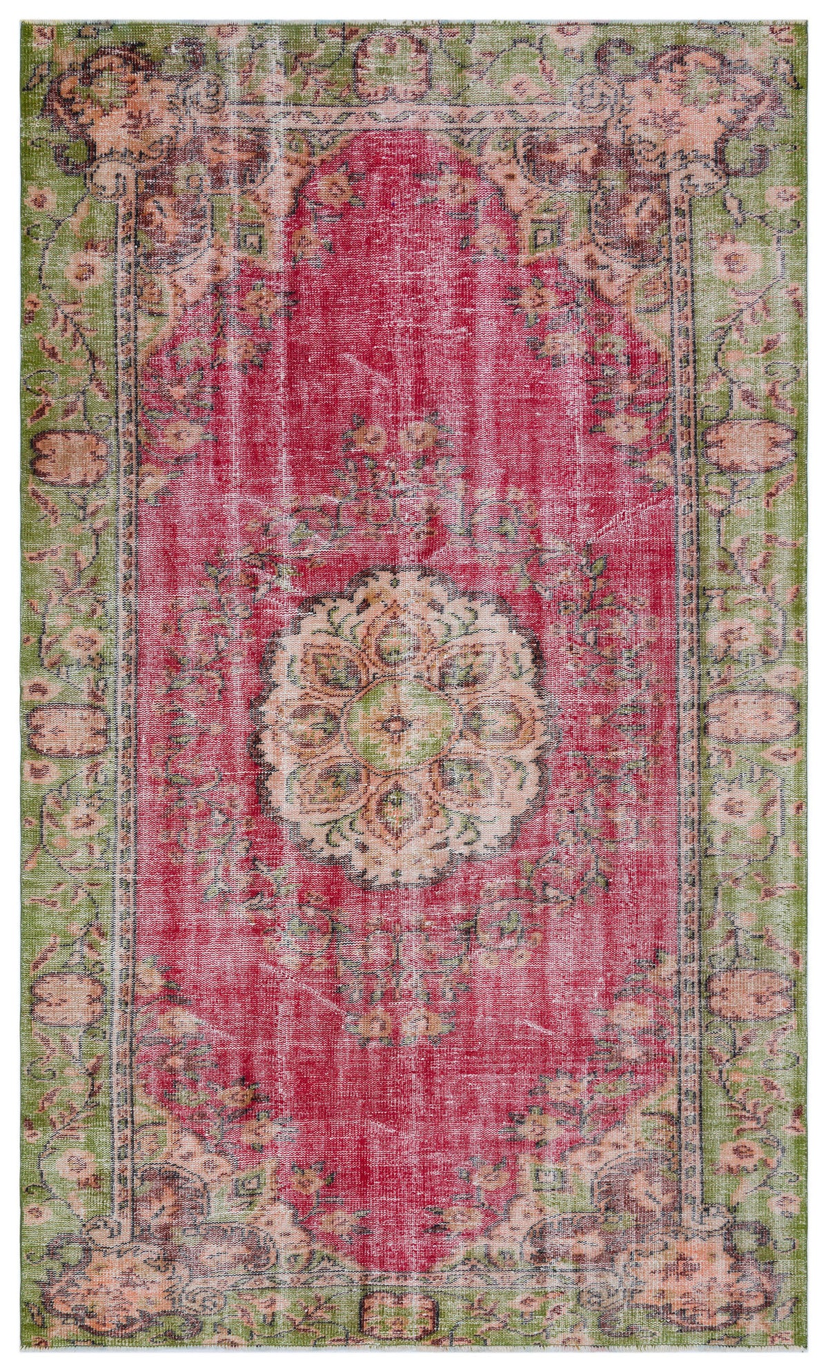 Retro Over Dyed Vintage Rug 5&#39;9&#39;&#39; x 9&#39;6&#39;&#39; ft 175 x 289 cm