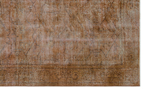 Brown Over Dyed Vintage Rug 5'4'' x 8'10'' ft 162 x 268 cm