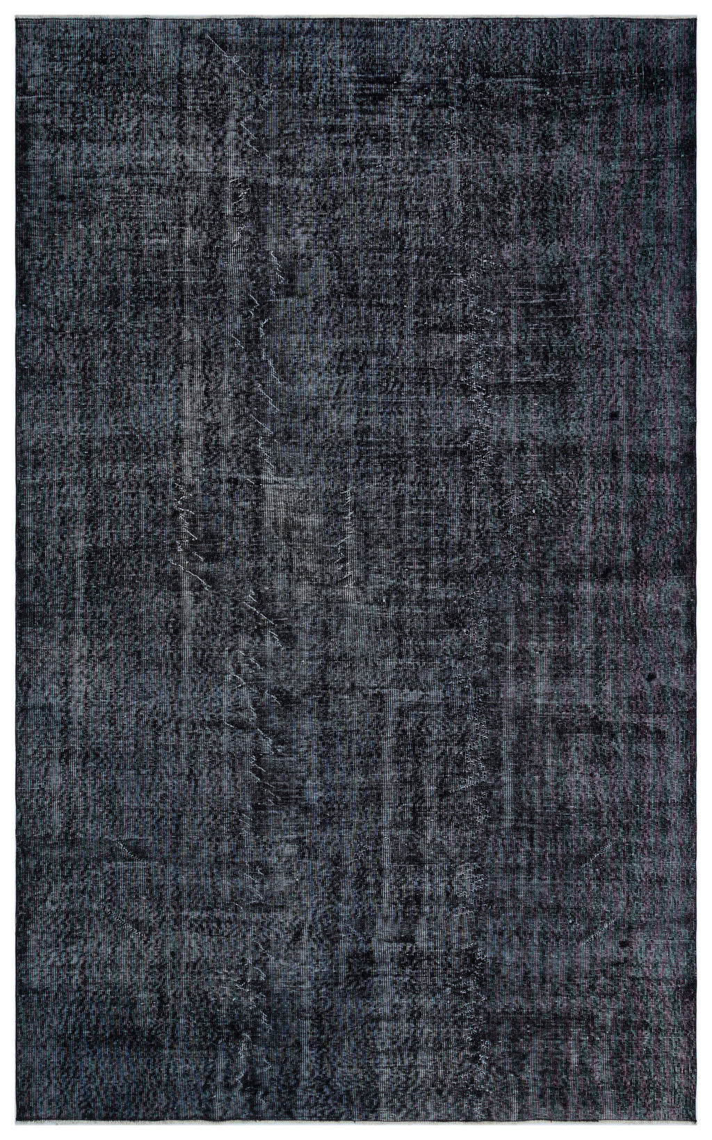 Black Over Dyed Vintage Rug 6'5'' x 10'6'' ft 195 x 319 cm