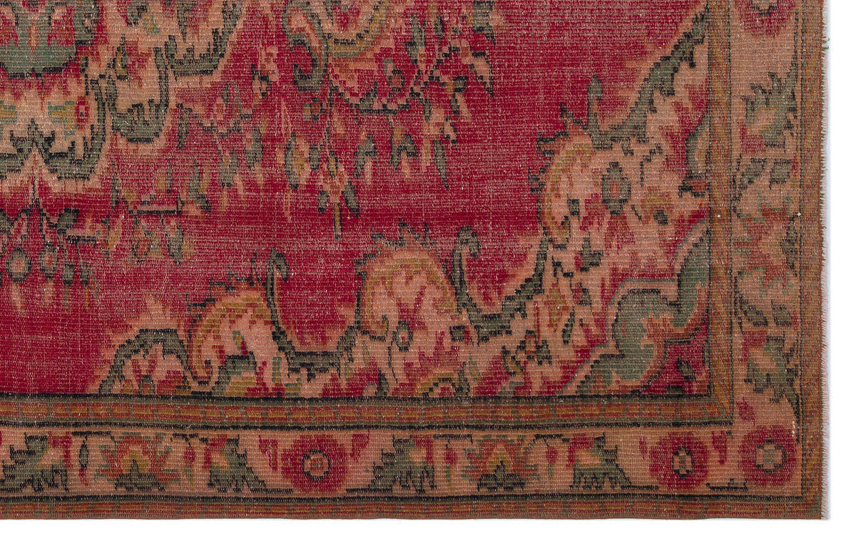 Naturel Over Dyed Vintage Rug 5&#39;7&#39;&#39; x 8&#39;11&#39;&#39; ft 171 x 271 cm