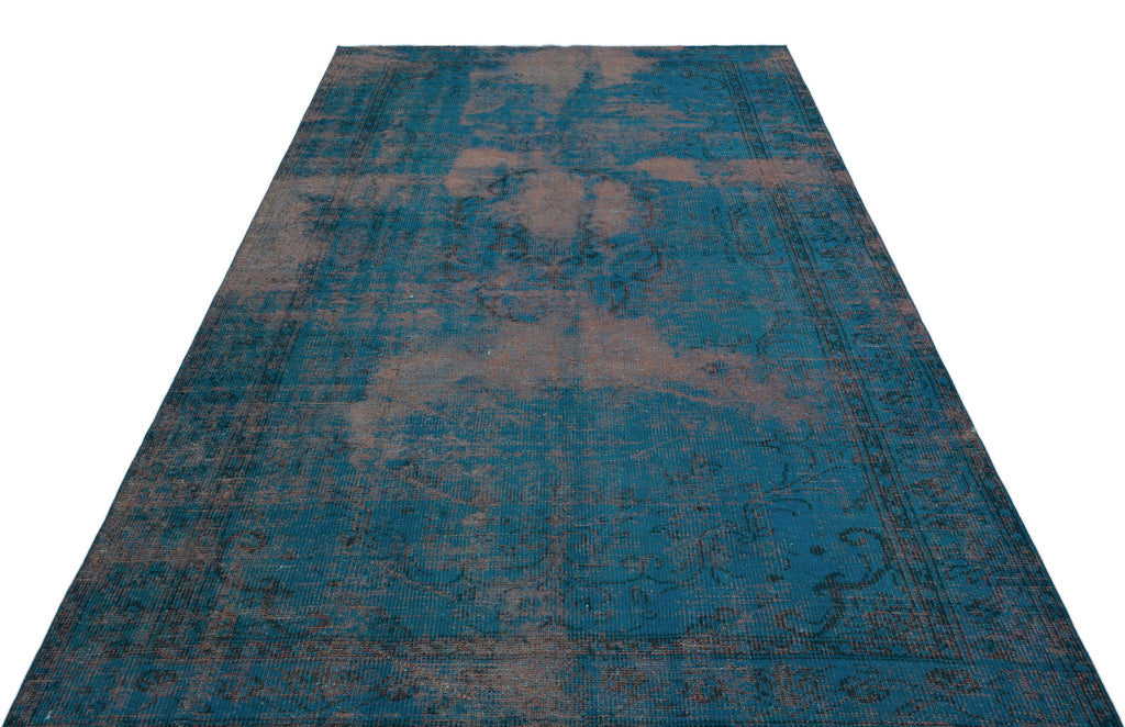 Retro Over Dyed Vintage Rug 5'9'' x 9'5'' ft 174 x 286 cm