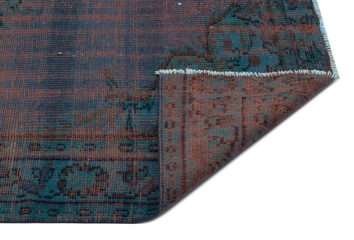 Retro Over Dyed Vintage Rug 5&#39;2&#39;&#39; x 8&#39;2&#39;&#39; ft 157 x 249 cm