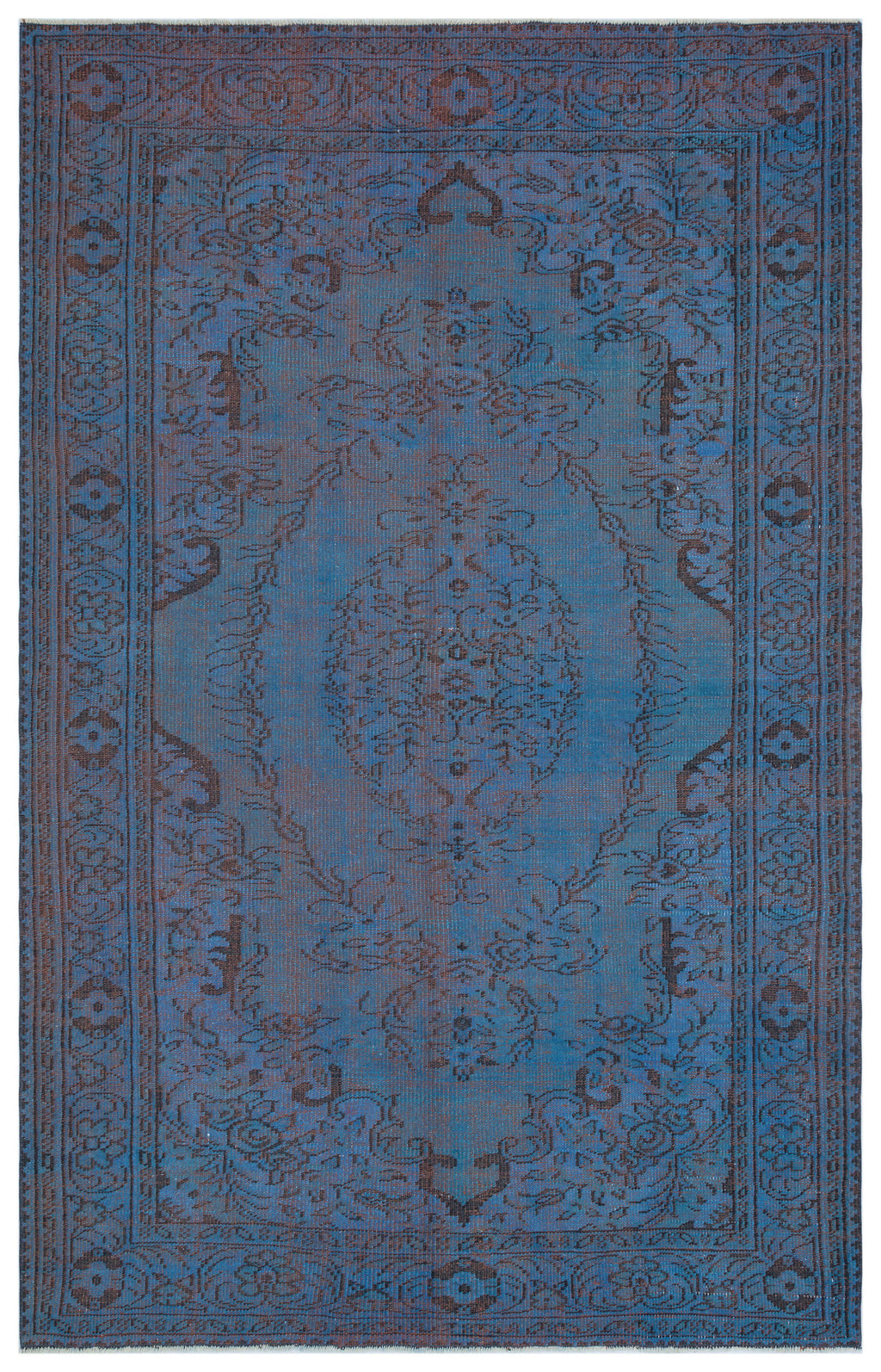 Retro Over Dyed Vintage Rug 6'0'' x 9'2'' ft 184 x 280 cm