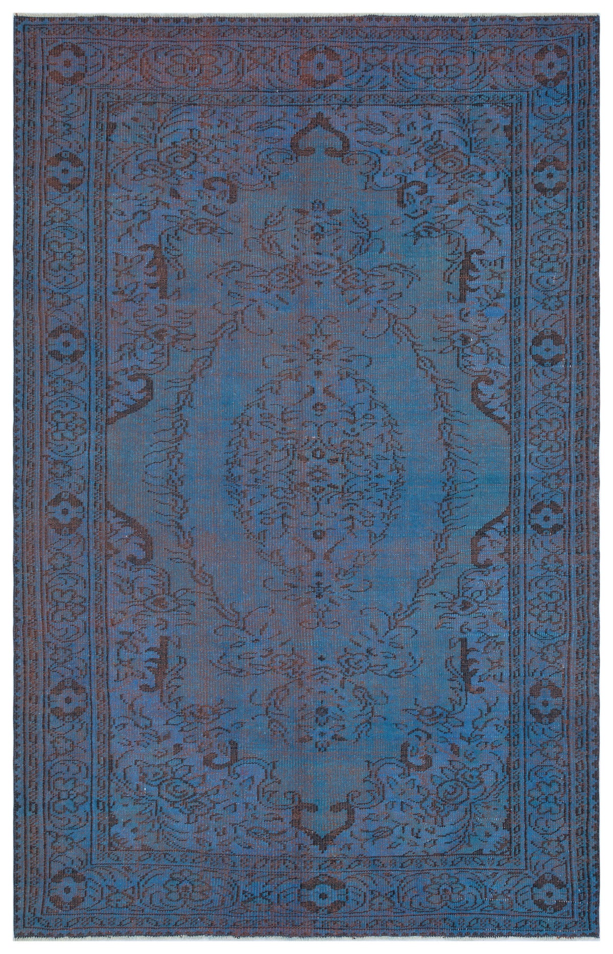 Retro Over Dyed Vintage Rug 6&#39;0&#39;&#39; x 9&#39;2&#39;&#39; ft 184 x 280 cm