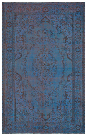 Retro Over Dyed Vintage Rug 6'0'' x 9'2'' ft 184 x 280 cm