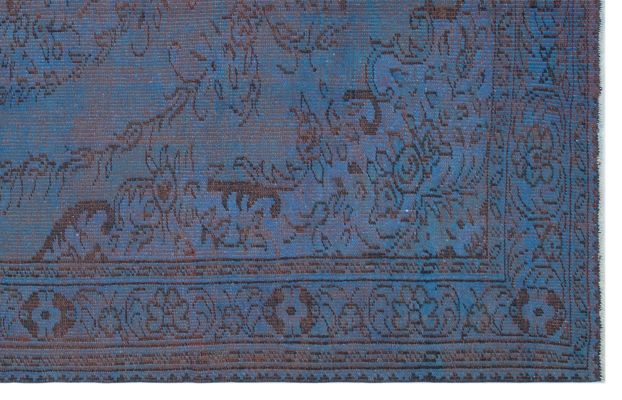 Retro Over Dyed Vintage Rug 6'0'' x 9'2'' ft 184 x 280 cm