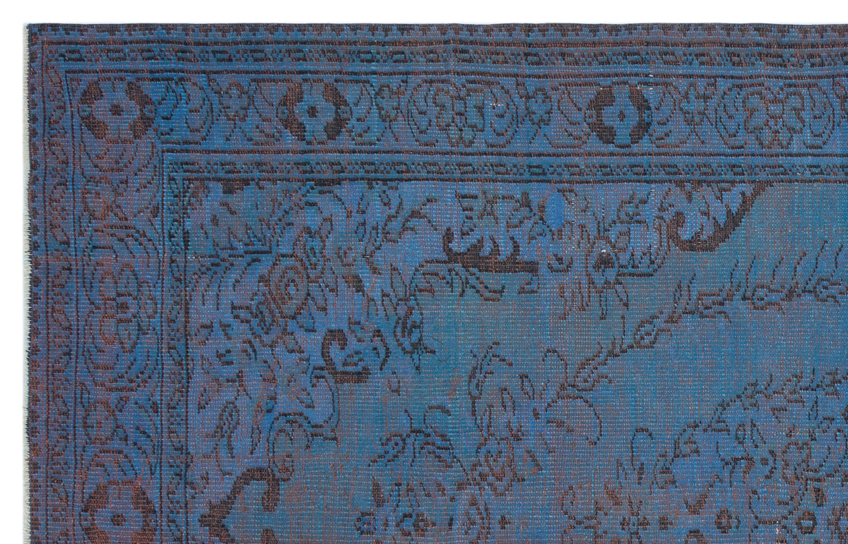 Retro Over Dyed Vintage Rug 6&#39;0&#39;&#39; x 9&#39;2&#39;&#39; ft 184 x 280 cm