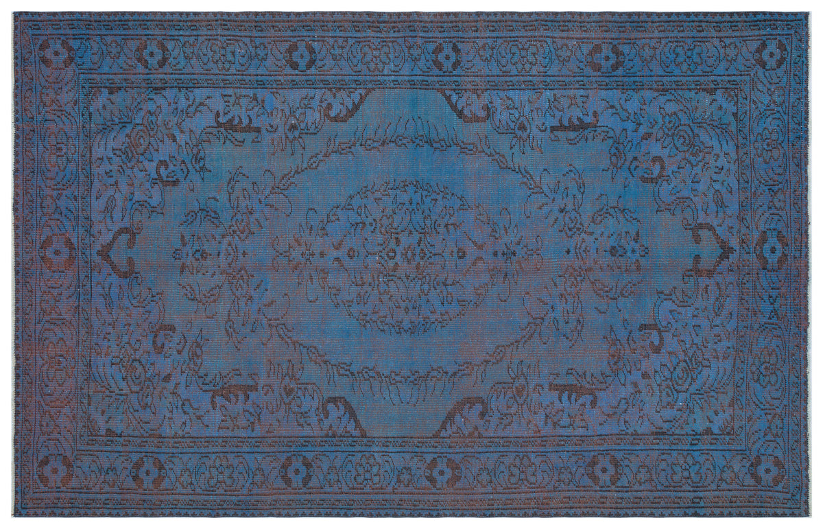 Retro Over Dyed Vintage Rug 6&#39;0&#39;&#39; x 9&#39;2&#39;&#39; ft 184 x 280 cm