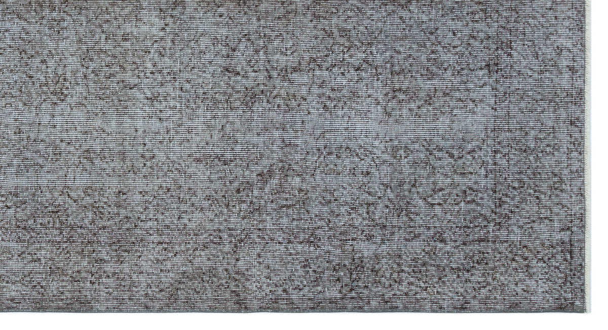 Gray Over Dyed Vintage Rug 4&#39;9&#39;&#39; x 9&#39;0&#39;&#39; ft 145 x 275 cm