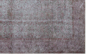 Gray Over Dyed Vintage Rug 5'11'' x 9'5'' ft 181 x 288 cm