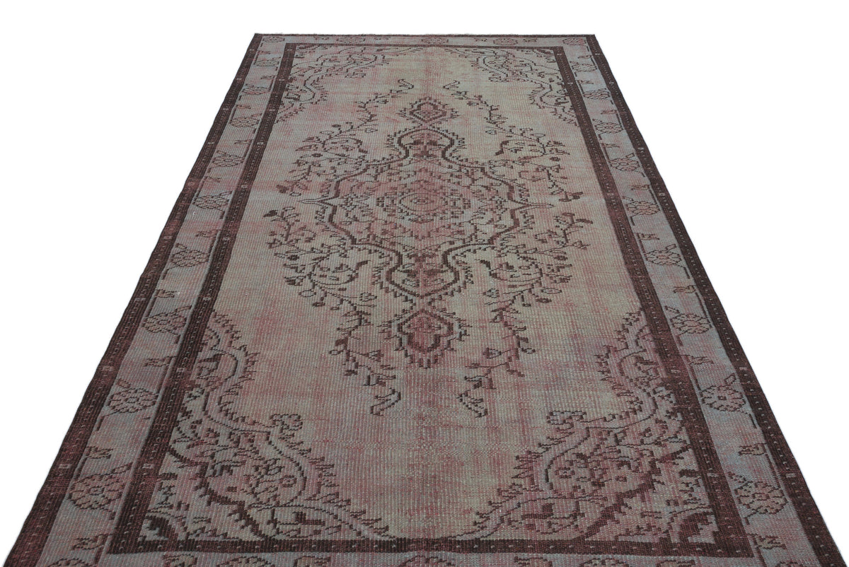 Retro Over Dyed Vintage Rug 5&#39;5&#39;&#39; x 9&#39;3&#39;&#39; ft 164 x 281 cm