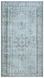 Blue Over Dyed Vintage Rug 5'9'' x 10'2'' ft 175 x 310 cm