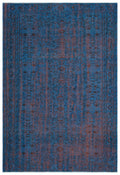 Blue Over Dyed Vintage Rug 5'12'' x 8'10'' ft 182 x 268 cm