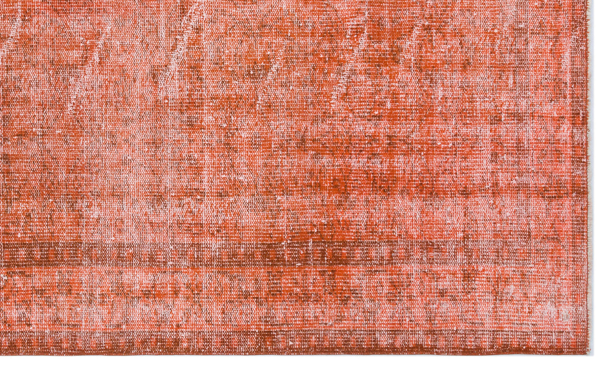 Orange Over Dyed Vintage Rug 5&#39;0&#39;&#39; x 8&#39;3&#39;&#39; ft 153 x 251 cm