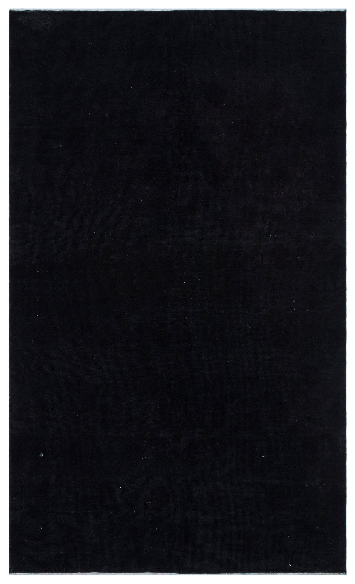 Black Over Dyed Vintage Rug 4&#39;9&#39;&#39; x 7&#39;10&#39;&#39; ft 145 x 240 cm