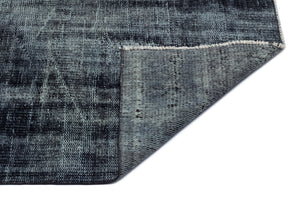 Gray Over Dyed Vintage Rug 6'7'' x 9'2'' ft 200 x 280 cm