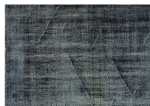 Gray Over Dyed Vintage Rug 6'7'' x 9'2'' ft 200 x 280 cm