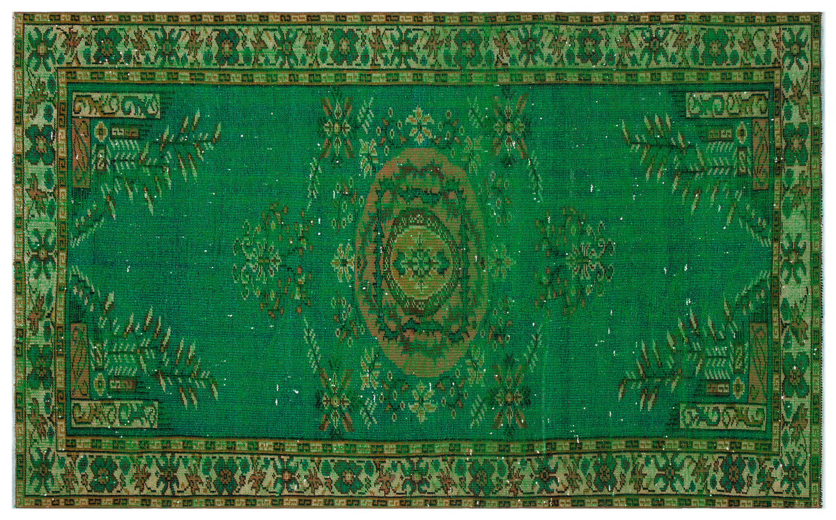 Naturel Over Dyed Vintage Rug 5&#39;1&#39;&#39; x 8&#39;2&#39;&#39; ft 156 x 250 cm