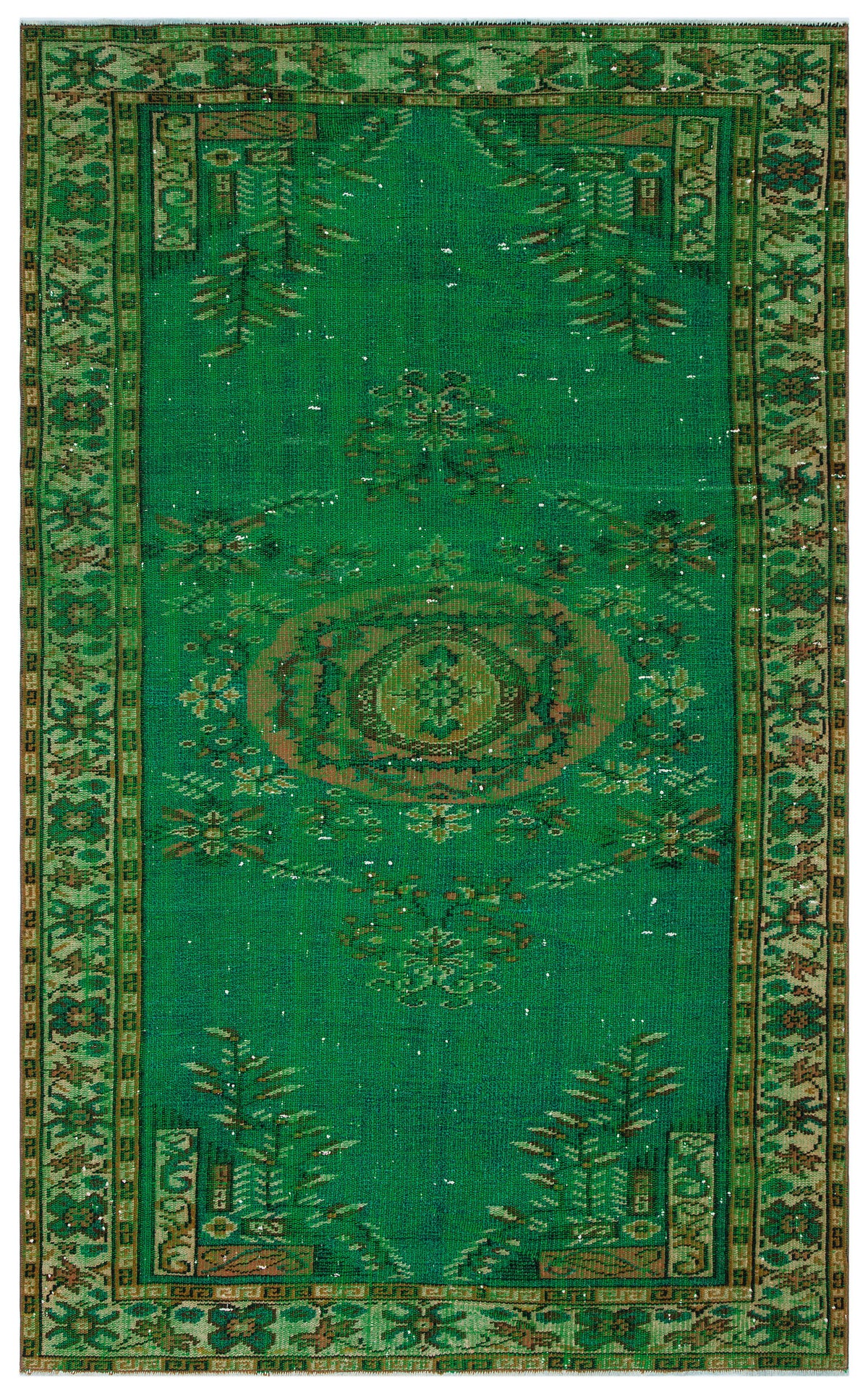 Naturel Over Dyed Vintage Rug 5&#39;1&#39;&#39; x 8&#39;2&#39;&#39; ft 156 x 250 cm