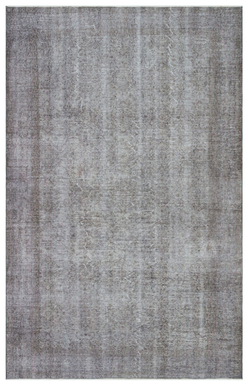 Gray Over Dyed Vintage Rug 5'11'' x 9'3'' ft 181 x 283 cm