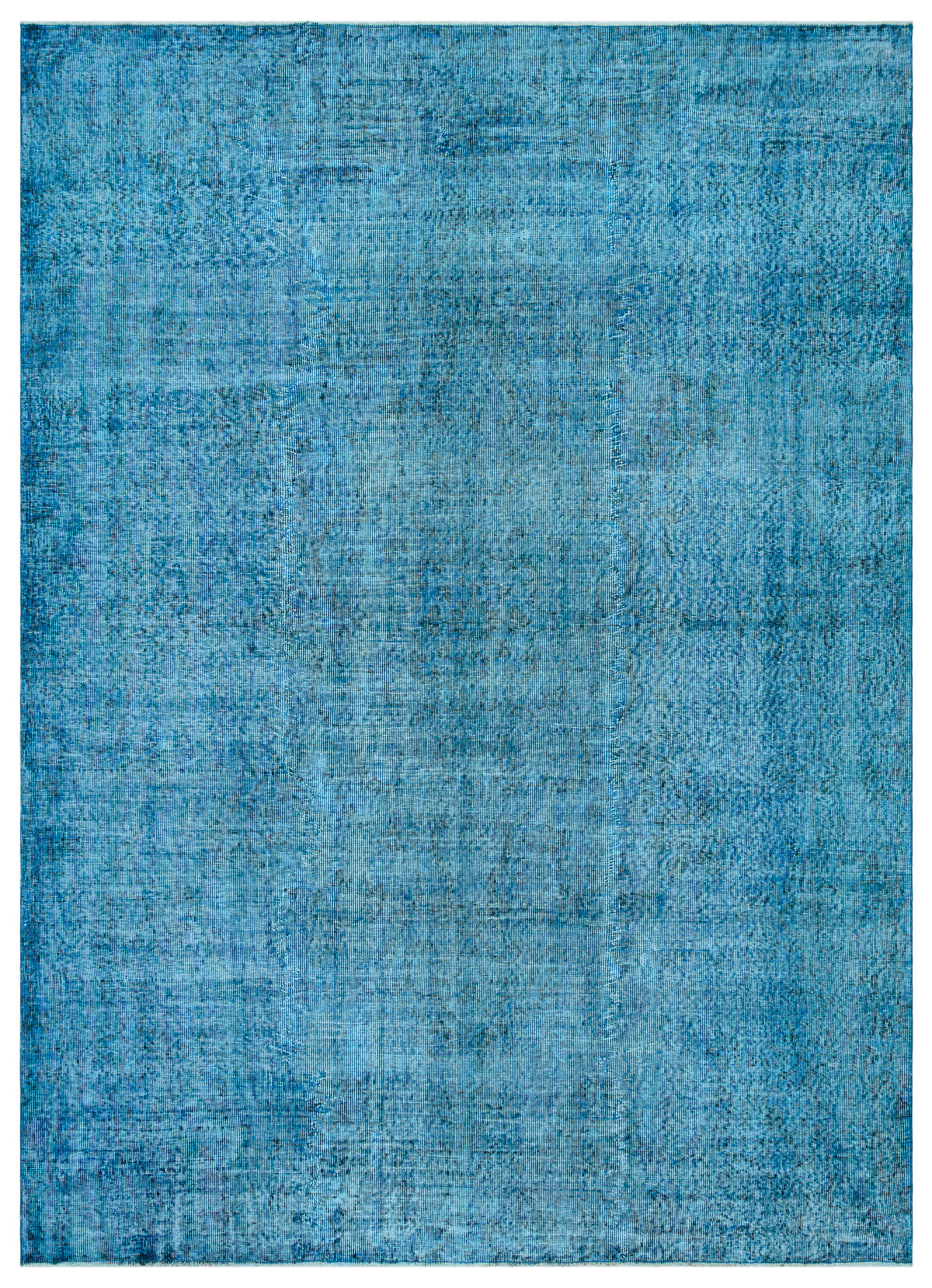 Turquoise Over Dyed Vintage Rug 7&#39;4&#39;&#39; x 10&#39;0&#39;&#39; ft 223 x 306 cm